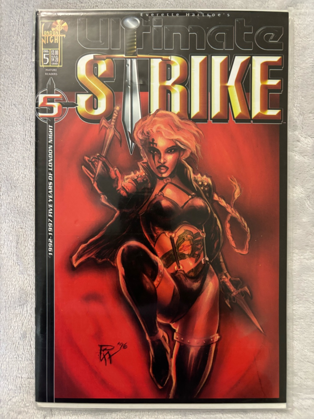 Ultimate Strike #5 London Night Studios 1997 Everette Hartsoe EXCELLENT